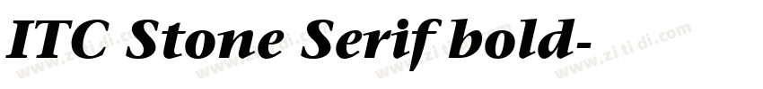 ITC Stone Serif bold字体转换